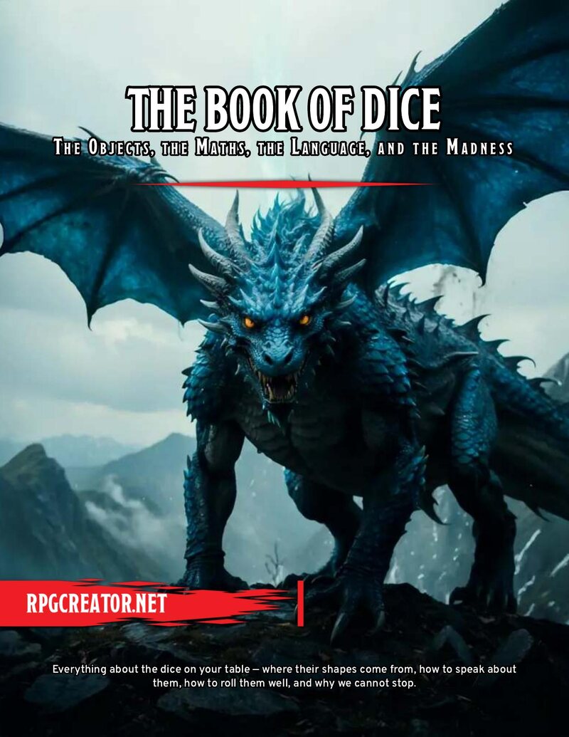 The cover of The Book of Dice